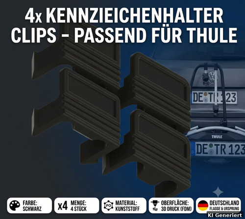 4er set kennzeichenhalter - 4er,